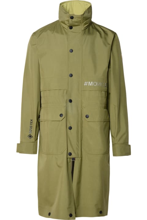 Coats & Jackets for Men Moncler Grenoble 'steig' Green Polyester Parka