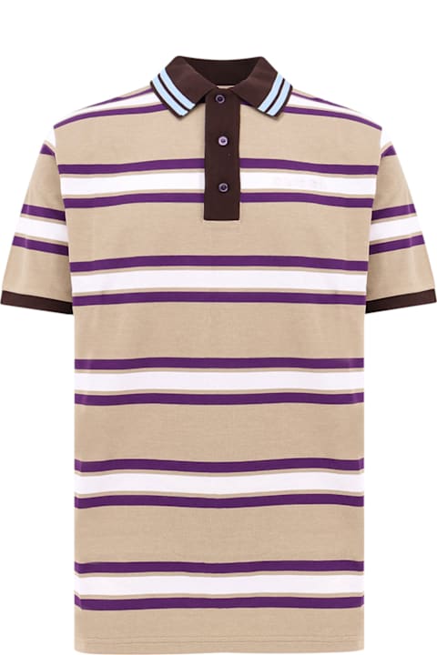 Topwear for Men Gucci Striped Cotton Polo Shirt
