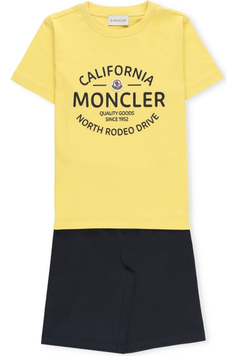Moncler for Boys Moncler Cotton Two-pieces Jumpsuit