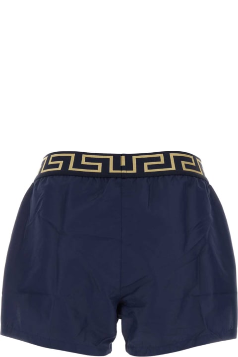 Versace for Men Versace Blue Polyester Swimming Shorts