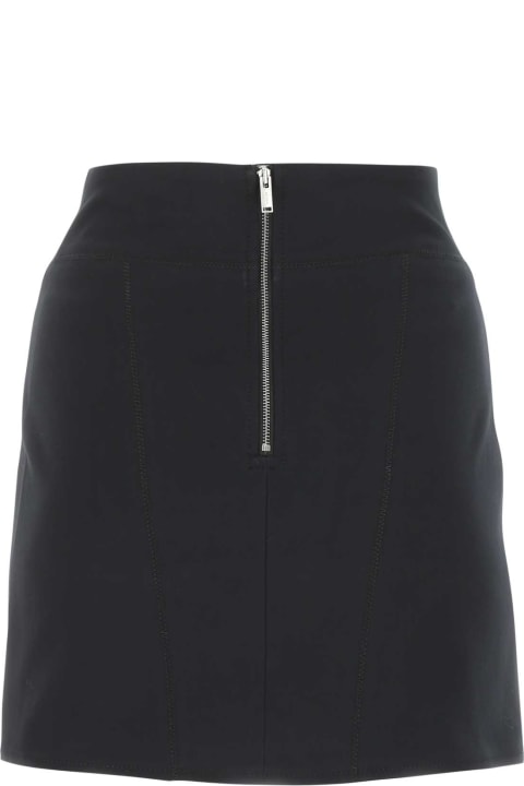 Dion Lee Skirts for Women Dion Lee Black Stretch Cotton Blend Mini Skirt