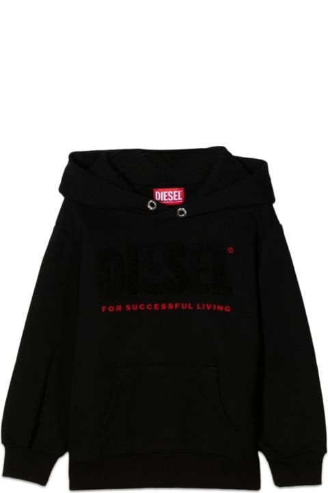Sweaters & Sweatshirts for Boys Diesel Hoodie With Front Writing