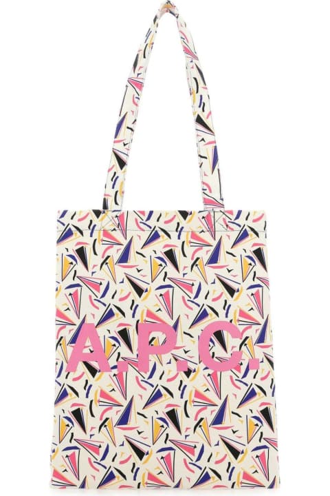 A.P.C. Totes for Women A.P.C. Printed Shopping Bag