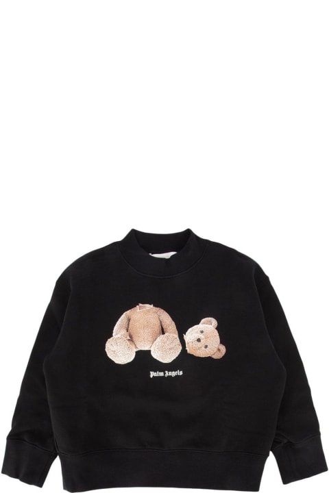 Bear Printed Crewneck Sweatshirt