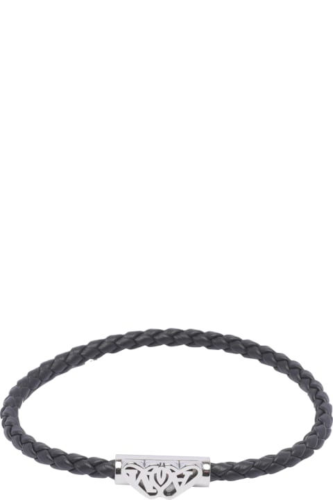 Seal Logo Leather Bracelet