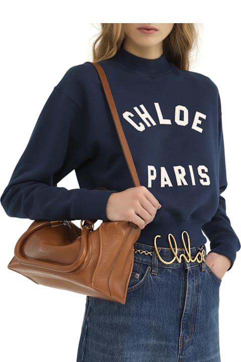 Chloé Bags for Women Chloé Small Paraty 24 Bag In Shiny Leather