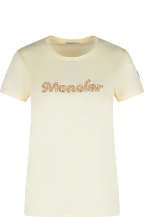 Homeware Moncler Cream Cotton T-shirt