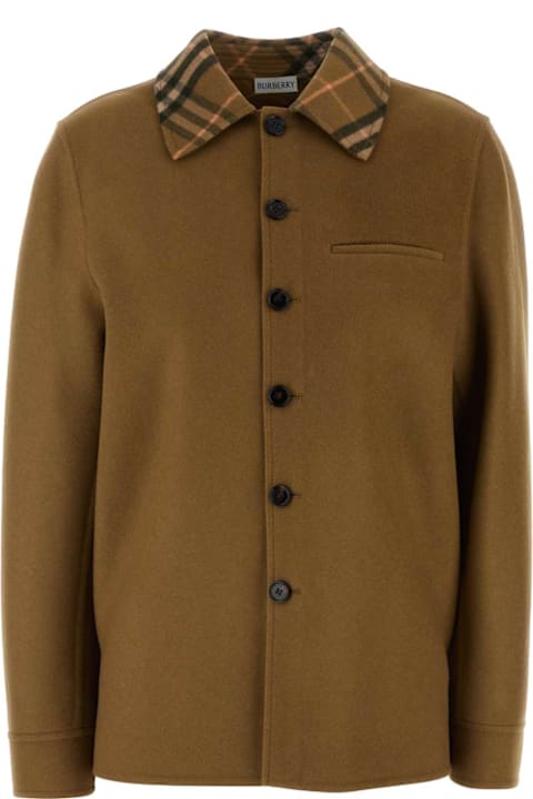 Homeware Burberry Biscuit Wool Coat