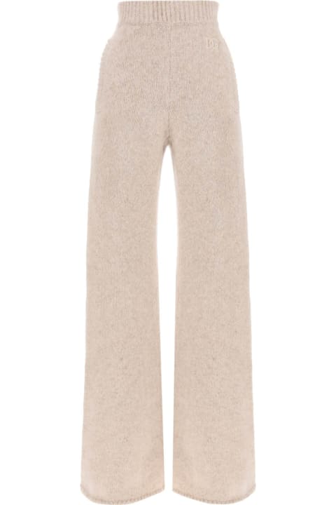 Dolce & Gabbana Pants & Shorts for Women Dolce & Gabbana Llama Knit Flared Pants