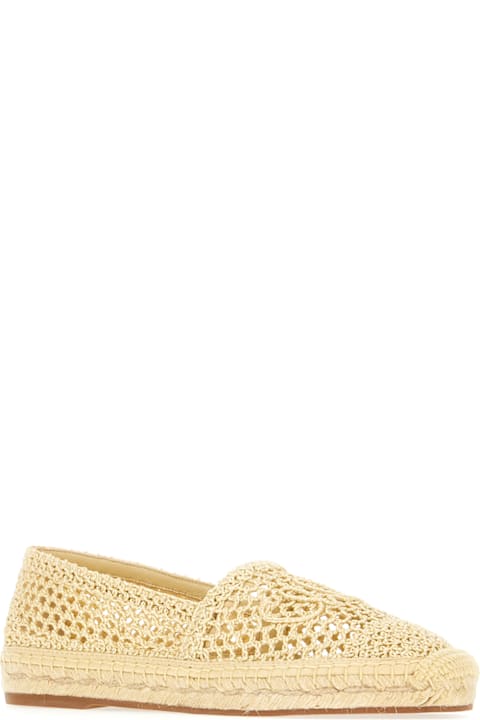 Chloé أحذية مسطحة لـ السيدات Chloé Ivory Crochet Isla Espadrilles