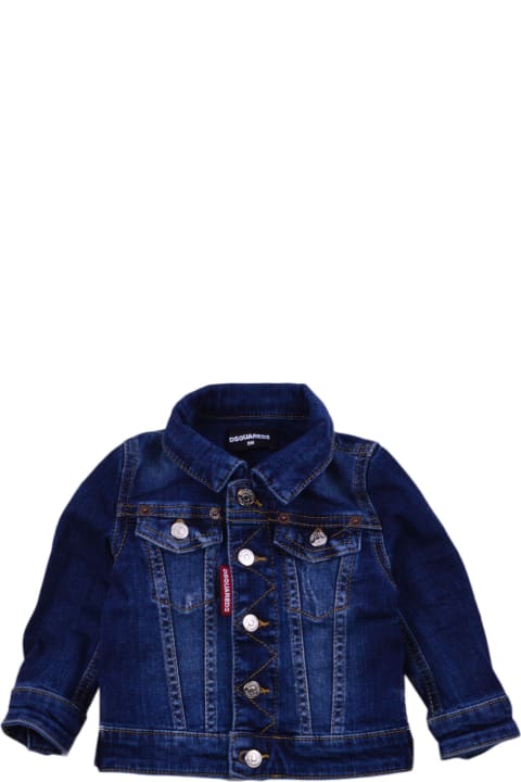 Dsquared2 Coats & Jackets for Kids Dsquared2 Cotton Denim Jacket