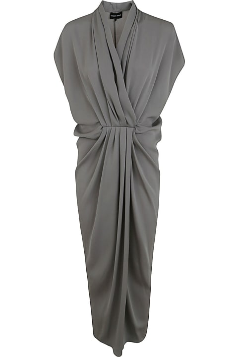 Fashion for Women Giorgio Armani V Neck Long Dress