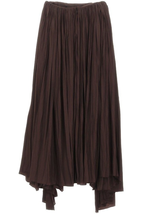 Fashion for Women Lanvin High Waist Asymmetric Gathered Maxi Skirt