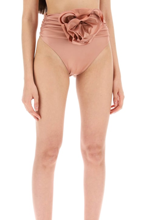 Swimwear for Women Magda Butrym High-waisted Bikini Briefs With Flower Clip