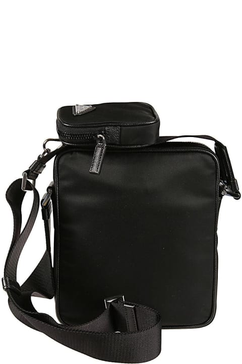 Logo Patch Zip-up Crossbody Bag
