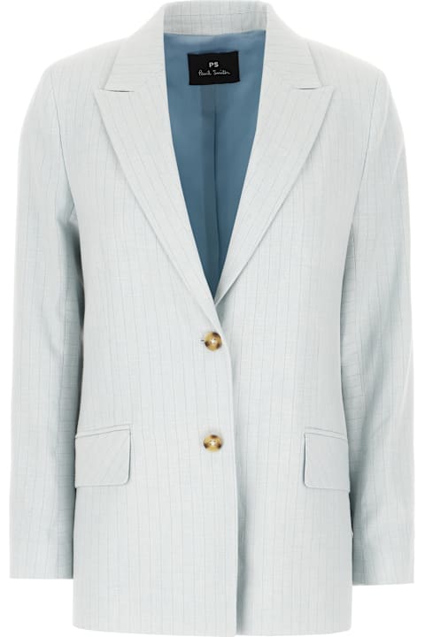 Paul Smith for Women Paul Smith Embroidered Cotton Blend Blazer