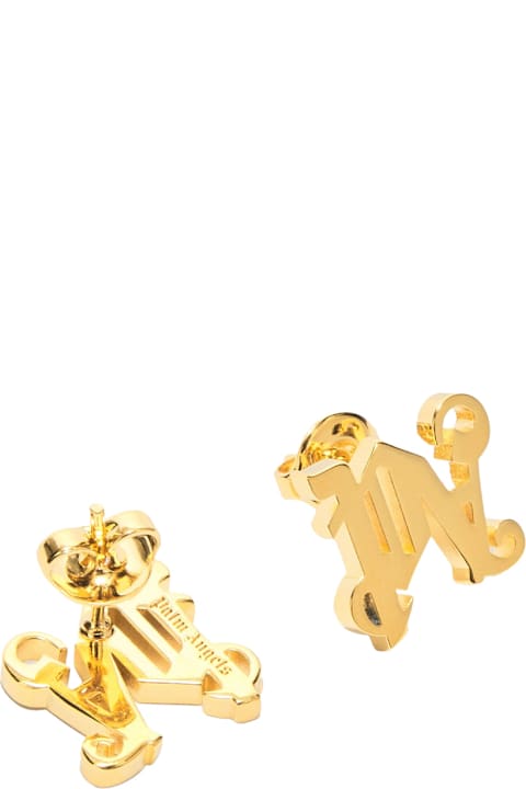 Palm Angels for Women Palm Angels Gold Monogram Earrings