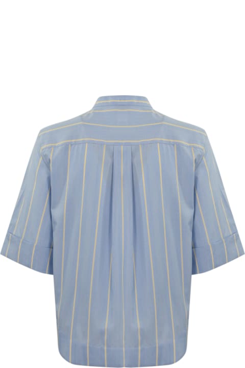 Fay Topwear for Women Fay Poepelin Shirt With Mandarin Collar