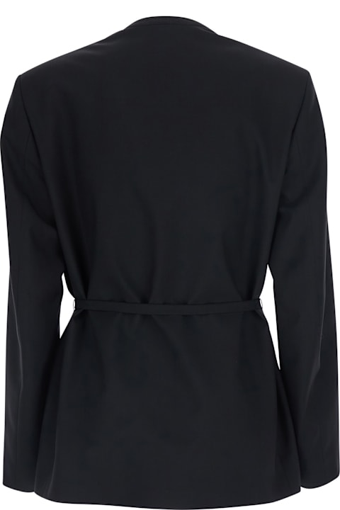 Mauro Grifoni for Men Mauro Grifoni Black Jacket With Front Closure And Side Pockets In Tech Fabric For Women