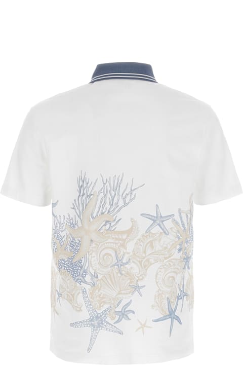 Versace for Men Versace 'barrocco Sea' Polo Shirt