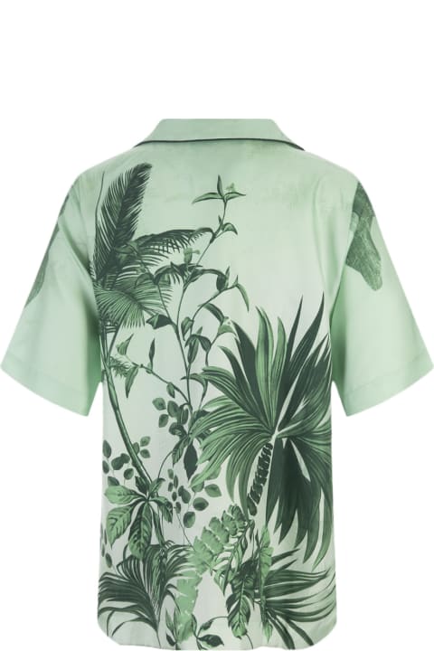 ウィメンズ新着アイテム For Restless Sleepers Flowers Green Morfeo Shirt