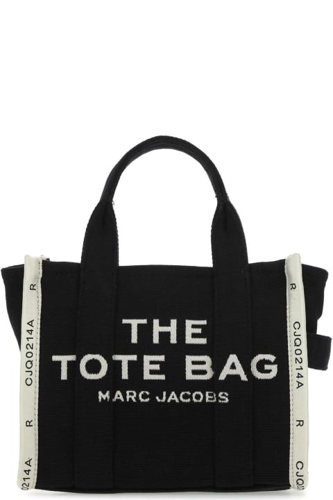 Marc Jacobs Totes for Women Marc Jacobs Black Canvas The Tote Shopping Bag