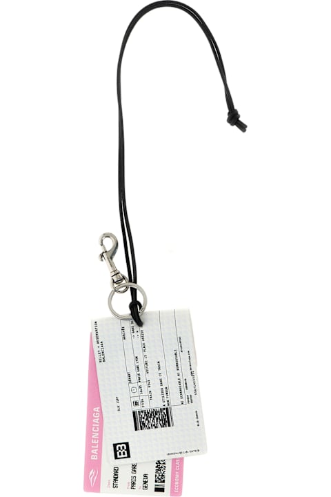 سلاسل مفاتيح لـ القسم الرجالي Balenciaga 'train Ticket' Keyring