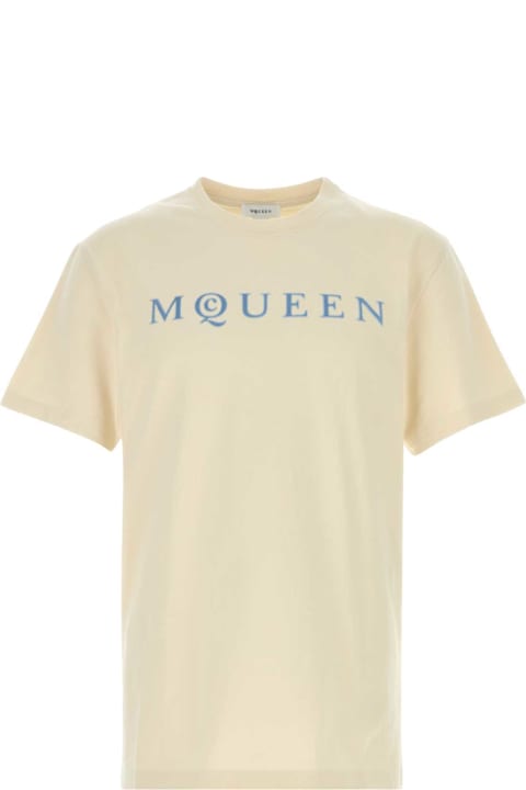 Homeware Alexander McQueen Cream Cotton T-shirt