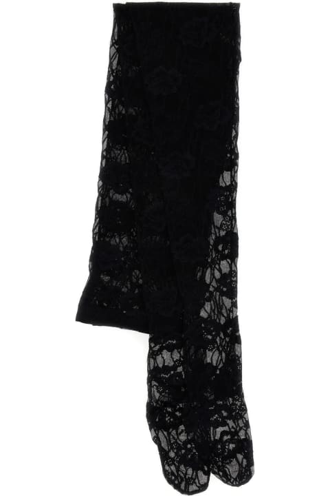 Saint Laurent Pants & Shorts for Women Saint Laurent Black Lace Collant