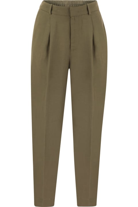 PT01 Clothing for Women PT01 Daisy - Viscose And Linen Trousers