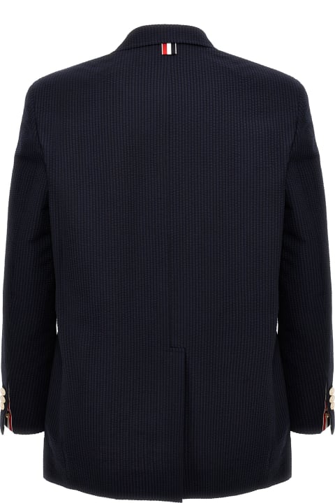 Thom Browne Coats & Jackets for Men Thom Browne Single-breasted Seersucker Blazer