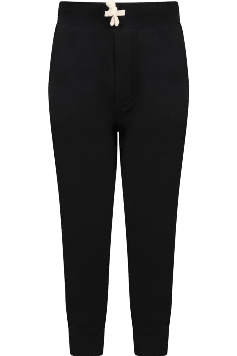Homeware Ralph Lauren Black Sweatpant For Boy With Pony Logo