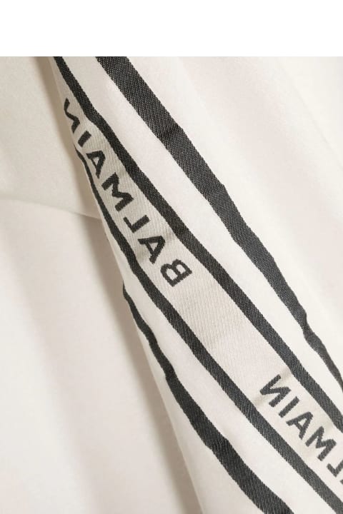 Balmain Accessories & Gifts for Girls Balmain White And Black Scarf