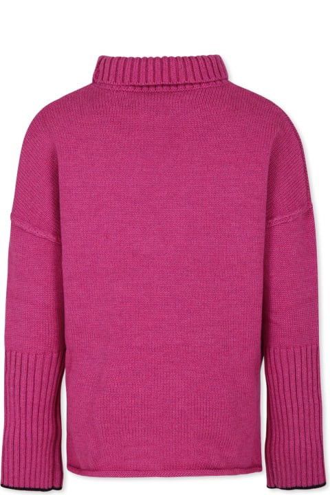 أدوات منزلية Zadig & Voltaire Fuchsia Turtleneck For Girl With Writing