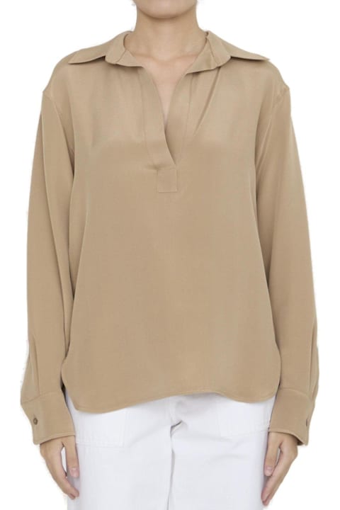 Max Mara Topwear for Women Max Mara V-neck Long-sleeved Shirt