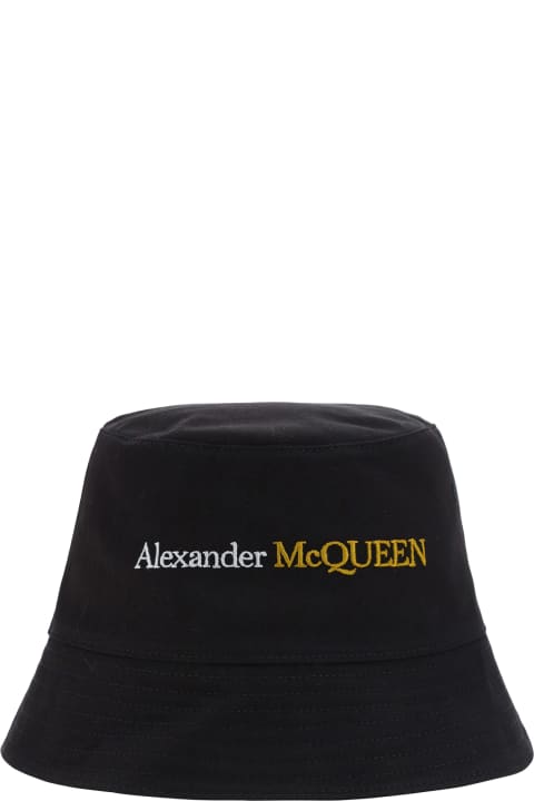 Hats for Men Alexander McQueen Bucket Hat With Logo