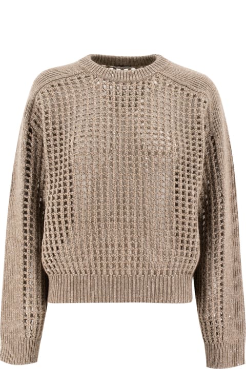 Brunello Cucinelli for Women Brunello Cucinelli Sparkling Net Sweater