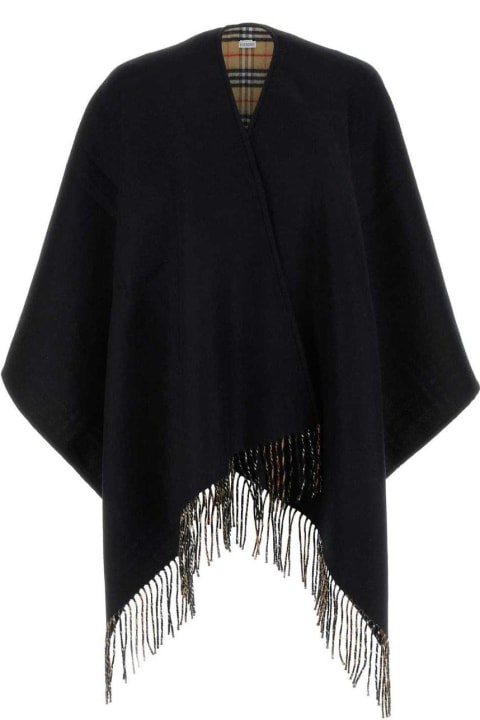 Burberry Accessories for Women Burberry Fringed-edge Reversible Scarf