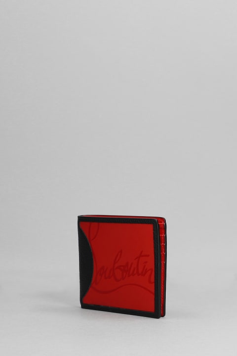 メンズ 財布 Christian Louboutin Coolcard Wallet In Black Leather