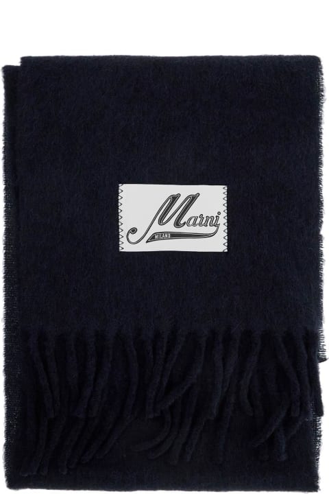 Homeware Marni Midnight Blue Alpaca Blend Scarf