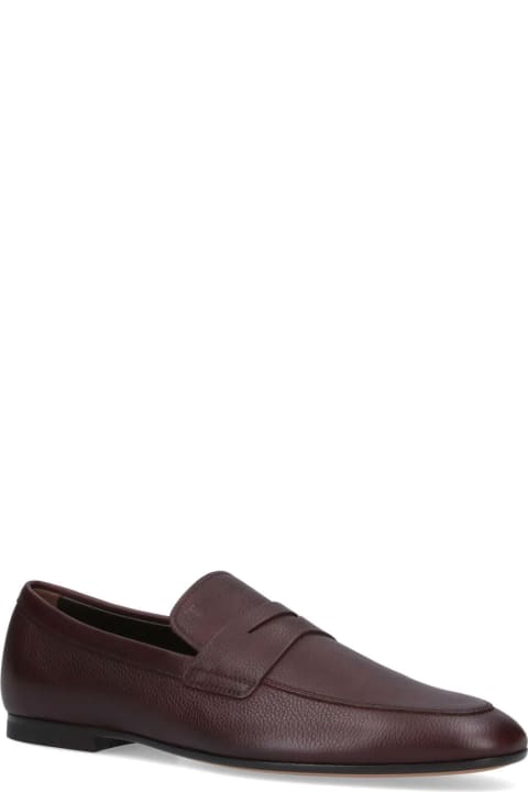 Tod's for Men Tod's Grained Leather Loafers