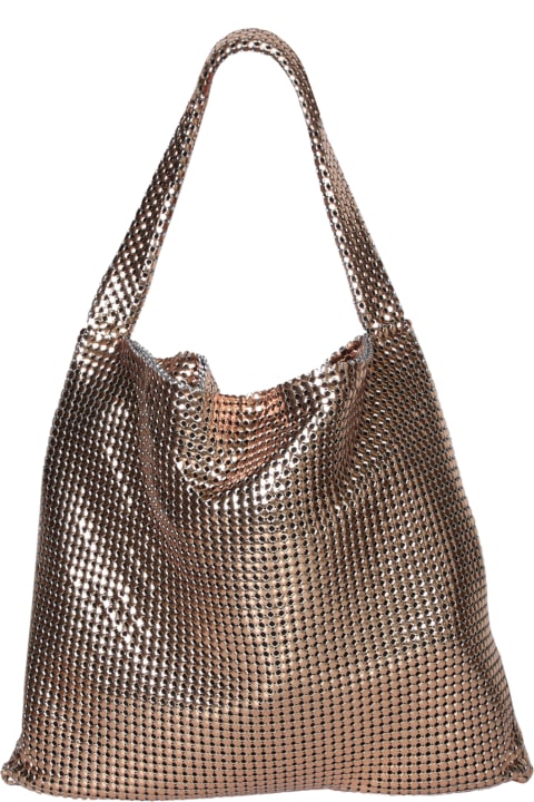 Bags Sale for Women Paco Rabanne Paco Rabanne Gold Pixel Tote Bag