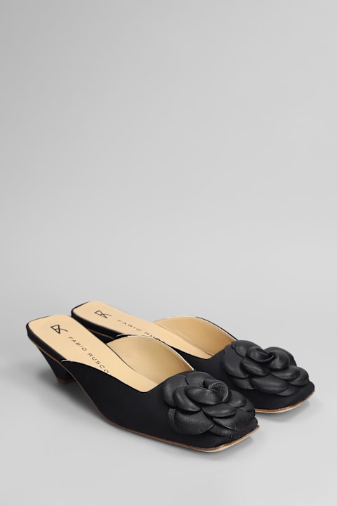 Fabio Rusconi Shoes for Women Fabio Rusconi Slipper-mule In Black Satin
