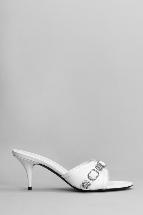 Slipper-mule In White Leather