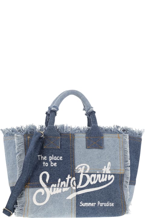 MC2 Saint Barth Bags for Women MC2 Saint Barth Colette - Denim Patchwork Handbag