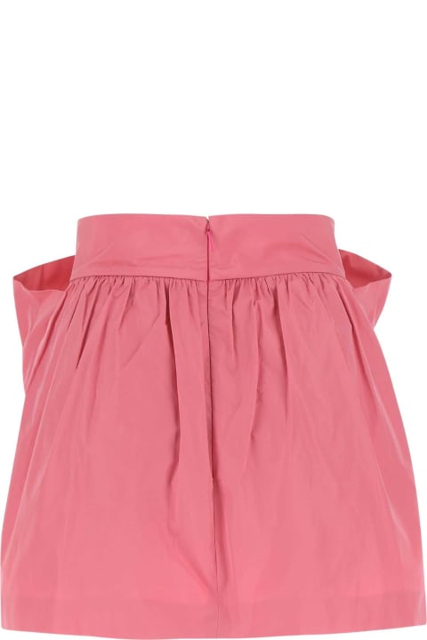 RED Valentino Pants & Shorts for Women RED Valentino Dark Pink Taffeta Pant-skirt