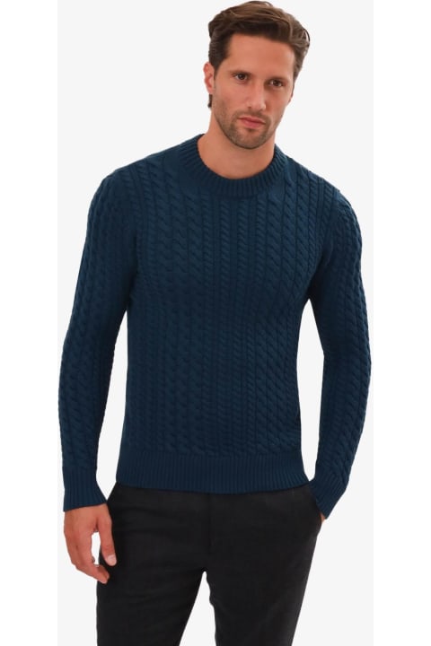 Homeware Larusmiani Cable Knit Sweater Col Du Pillon Sweater