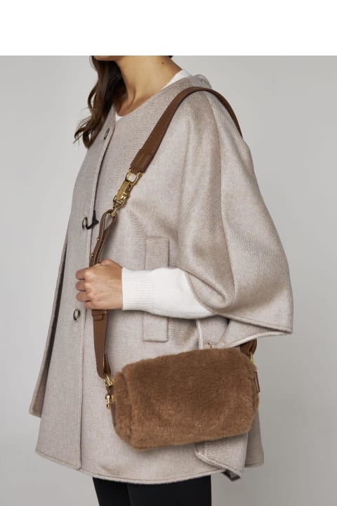 Max Mara Shoulder Bags for Women Max Mara Teddyrolls Camel Hair Bag