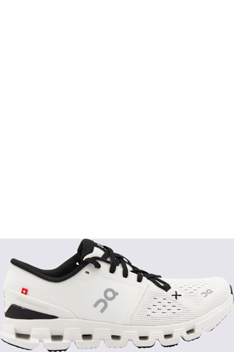 ON Ivory And Black Cloud Sneakers