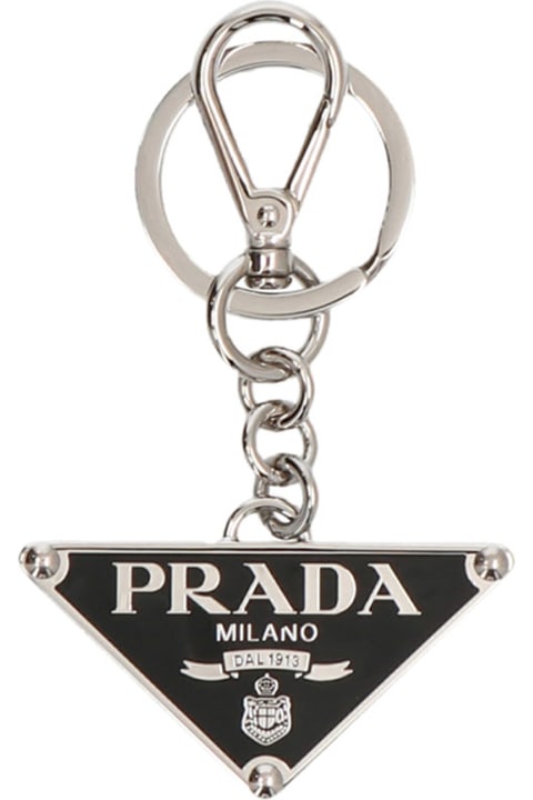 Prada Keyrings for Women Prada Logo Keyring